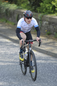 30th of April, 2017; Christopher McGlinchey, Cycling Ulster, in action during Stage 2 of the AmberGreen Energy Tour of Ulster. Moy, Co. Tyrone. Picture credit: Stephen McMahon / Tour of Ulster