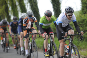 1st of May, 2017; Robert Jon McCarthy, Team Monaghan, leads the breakaway during Stage 3 of the AmberGreen Energy Tour of Ulster. Moy, Co. Tyrone. Picture credit: Stephen McMahon / Tour of Ulster